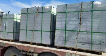 运城 芝麻白花岗岩地铺石装车日常