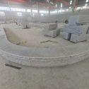 运城 芝麻白异形坐凳，自然面光面弧形加工
