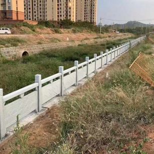 运城 白麻河道栏杆效果展示图