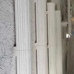 运城 花岗岩厂家带你看白麻花岗岩门楼大柱柱皮