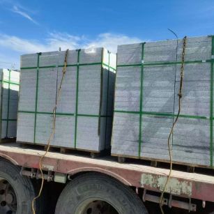 运城 芝麻白花岗岩地铺石装车日常