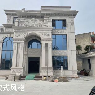 运城 白麻花岗岩别墅外墙干挂