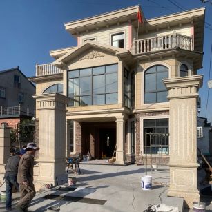 运城 黄金麻花岗岩荔枝面别墅外墙干挂私家专属