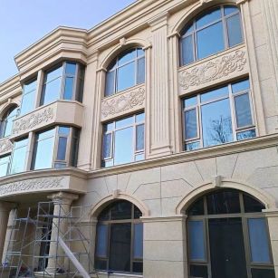 运城 黄金麻花岗岩别墅外墙干挂