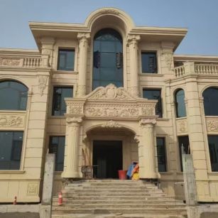 运城 黄金麻花岗岩别墅外墙干挂