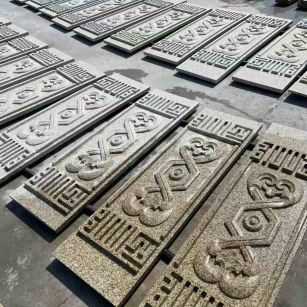 运城 黄金麻花岗岩外墙雕刻板