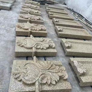 运城 黄金麻花岗岩别墅外墙雕刻板