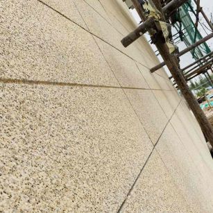 运城 黄金麻花岗岩荔枝面外墙干挂石材效果示例