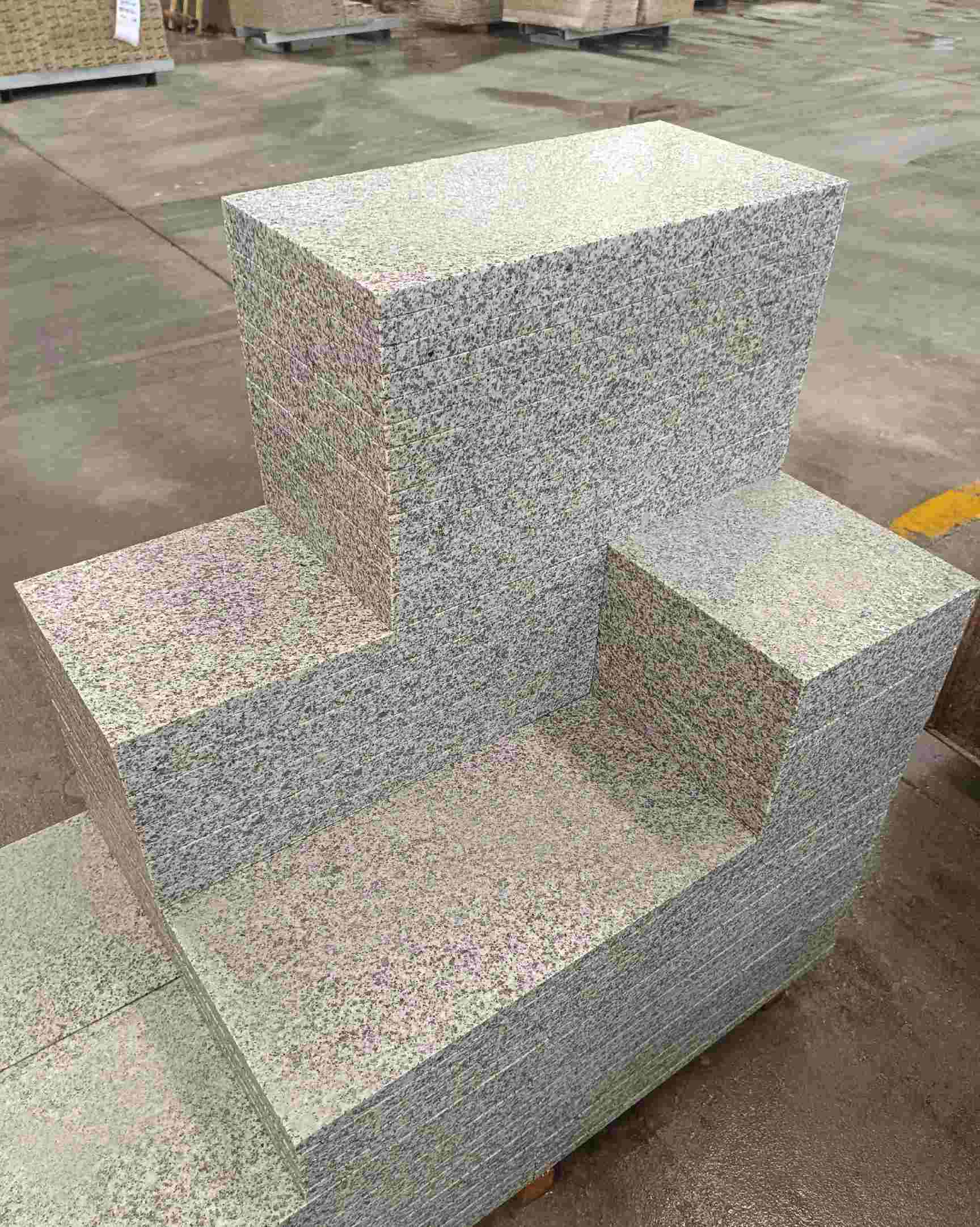 运城 白麻花岗岩荔枝面地铺石