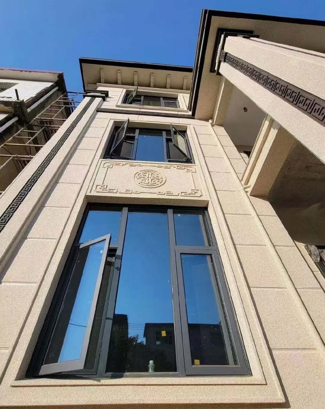 运城 黄金麻荔枝面别墅外墙干挂效果展示