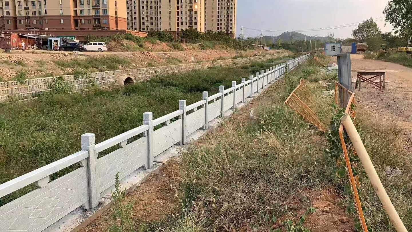 运城 白麻河道栏杆效果展示图