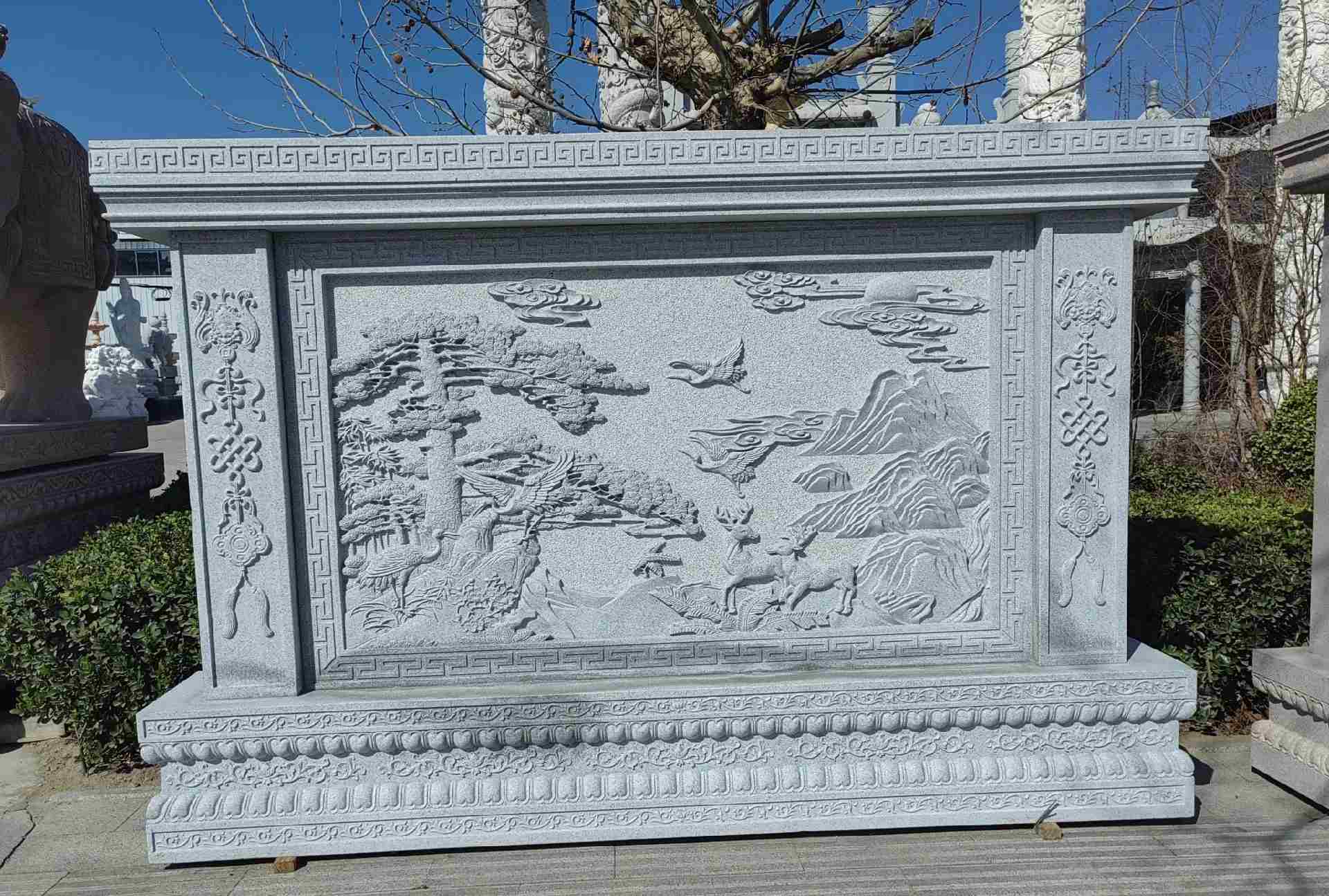 运城 芝麻白大型照壁，屏风，影壁