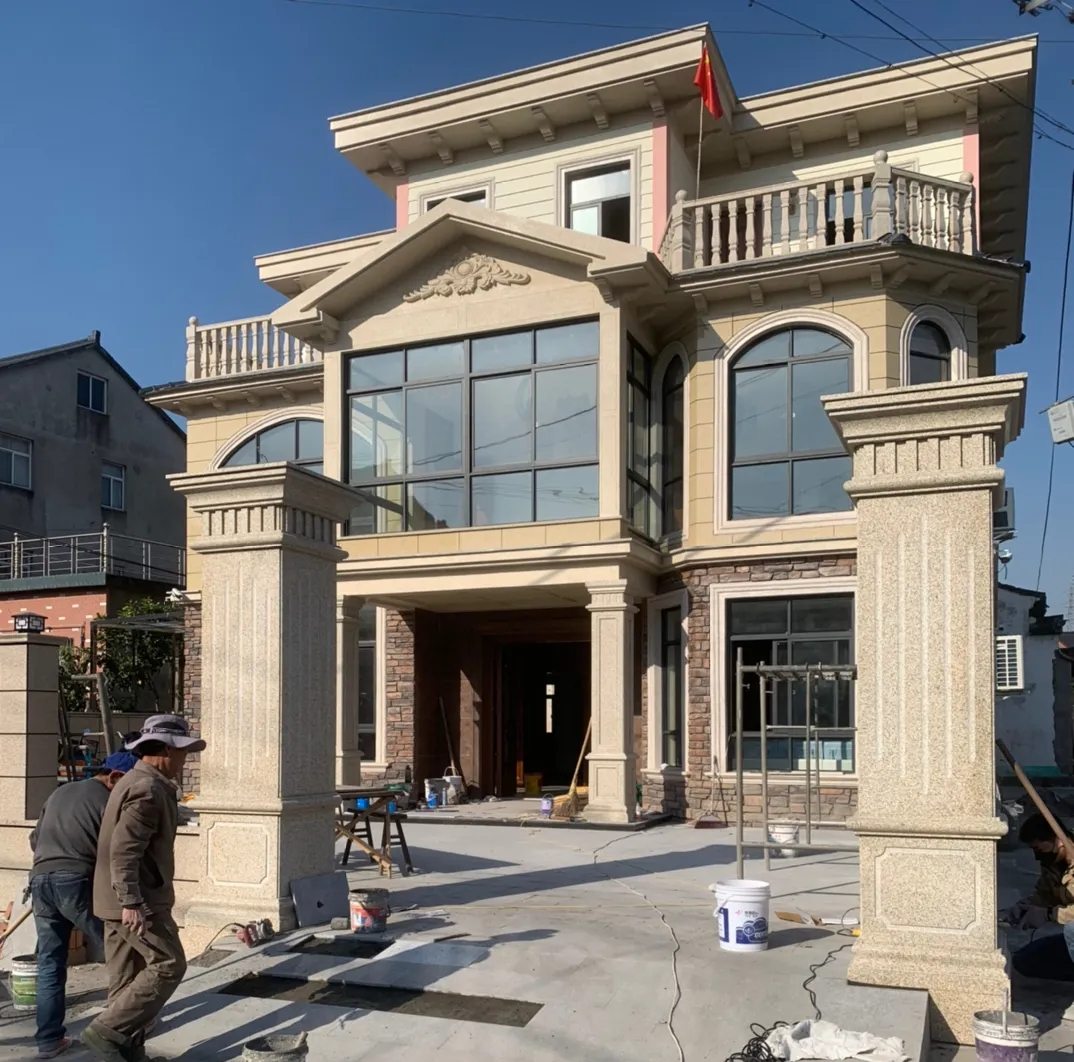 运城 黄金麻花岗岩荔枝面别墅外墙干挂私家专属